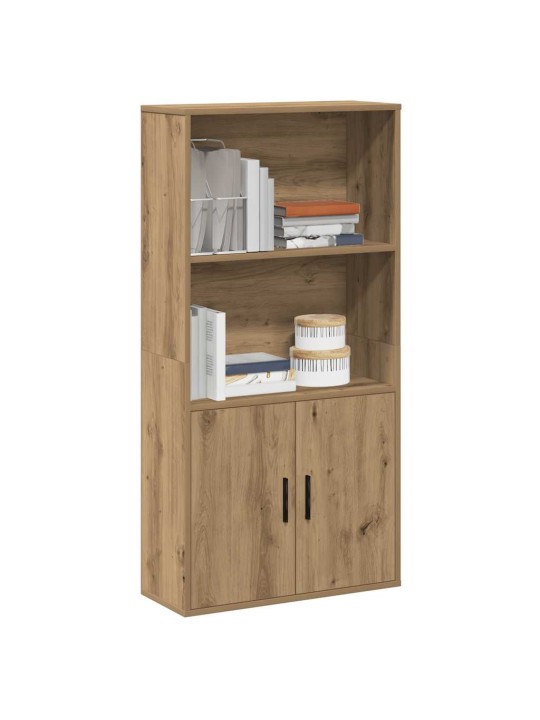 Knihovna dub artisan 60x24x120 cm kompozitní dřevo