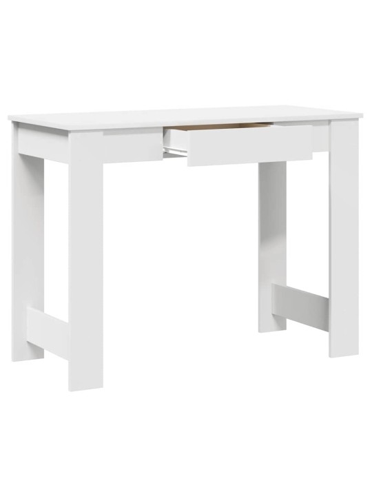 Psací stůl bílý 100x45x75 cm dřevotříska