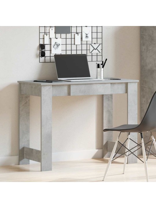 Psací stůl betonově šedý 100x45x75 cm dřevotříska