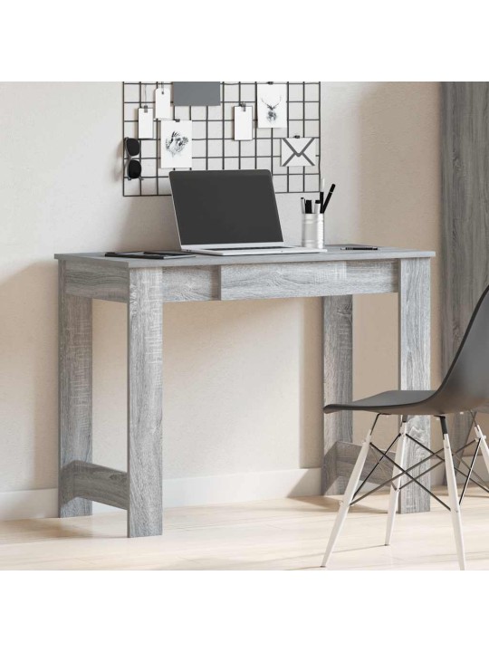 Psací stůl šedý sonoma 100x45x75 cm dřevotříska