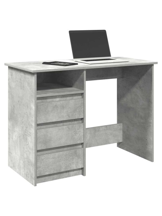 Psací stůl betonově šedý 102 x 50 x 75 cm kompozitní dřevo
