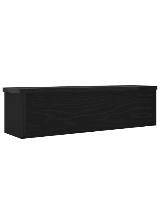 Kuchyňské regály stohovatelné černý 50x15x16 cm kompozit