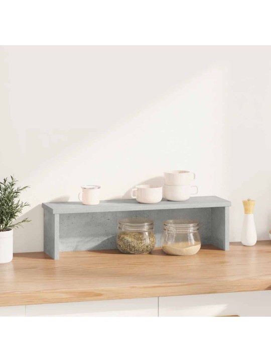 Kuchyňský regál stohovatelný betonově šedá 50x15x16 cm kompozit