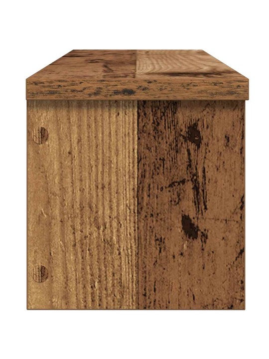 Kuchyňský regál stohovatelný starého dřeva 50x15x16 cm kompozit