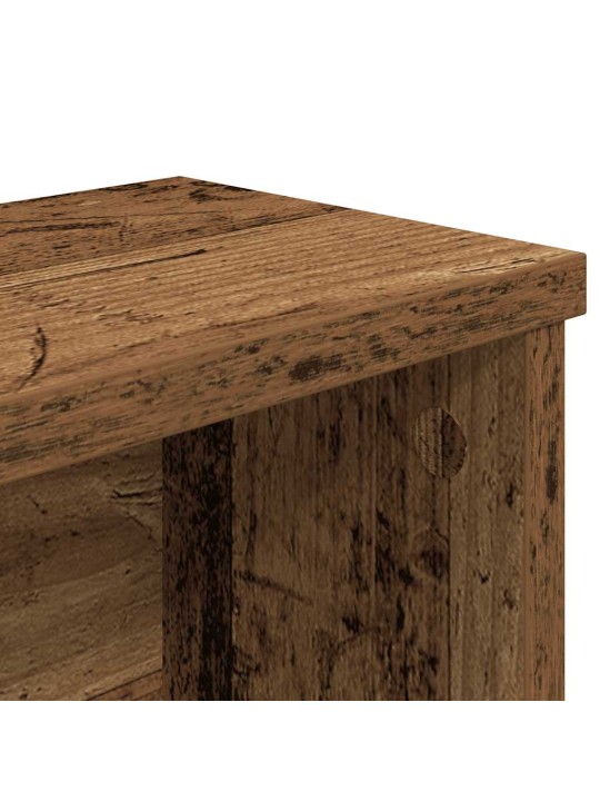 Kuchyňský regál stohovatelný starého dřeva 50x15x16 cm kompozit