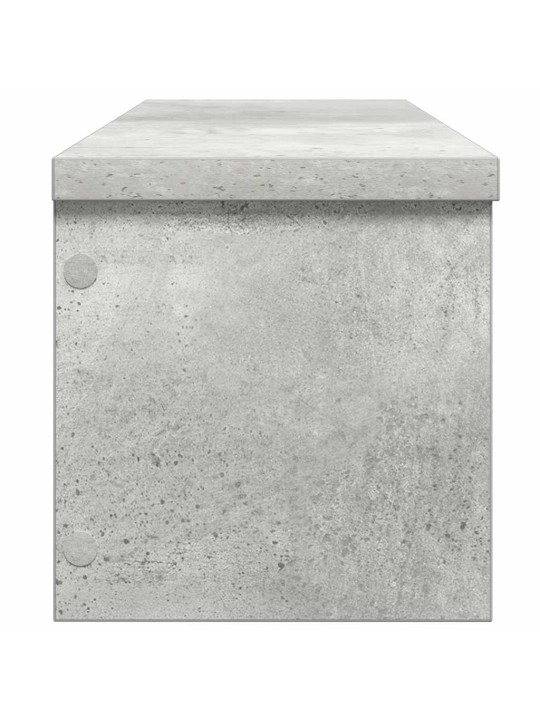 Kuchyňský regál stohovatelný betonově šedá 60x15x16 cm kompozit