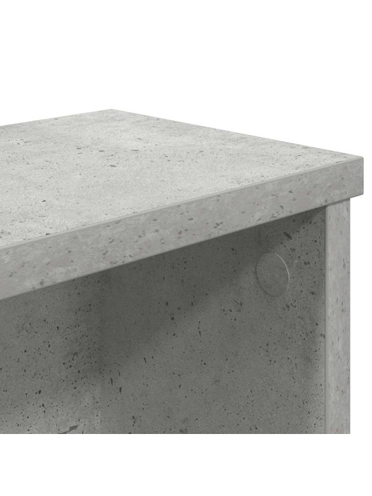 Kuchyňský regál stohovatelný betonově šedá 60x15x16 cm kompozit