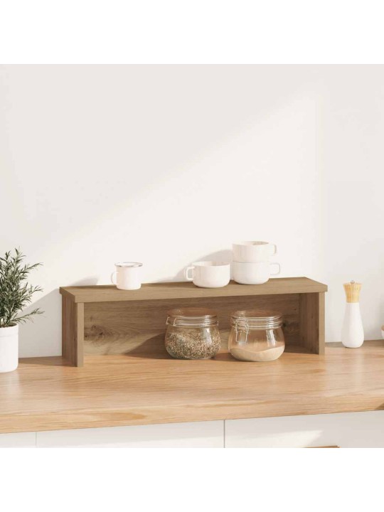Kuchyňský regál stohovatelný dub artisan 60x15x16 cm kompozit