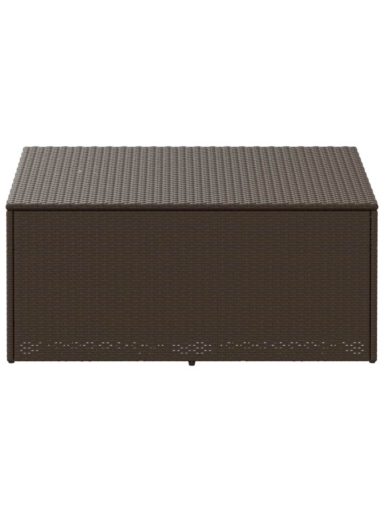 Zahradní úložný box hnědý 110x50x58 cm polyratan