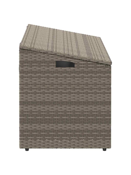 Zahradní úložný box šedý 110x50x58 cm polyratan