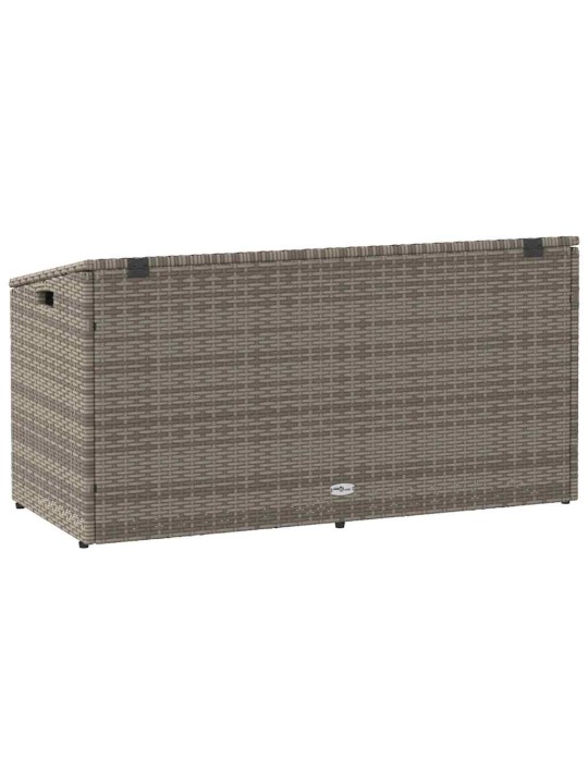 Zahradní úložný box šedý 110x50x58 cm polyratan