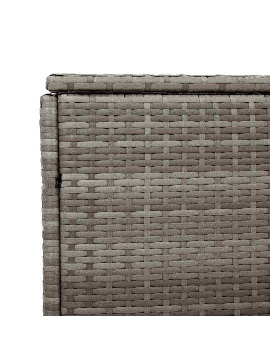 Zahradní úložný box šedý 110x50x58 cm polyratan