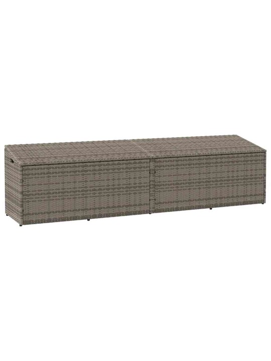 Zahradní úložný box šedý 220x50x58 cm polyratan