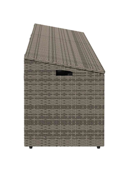 Zahradní úložný box šedý 220x50x58 cm polyratan