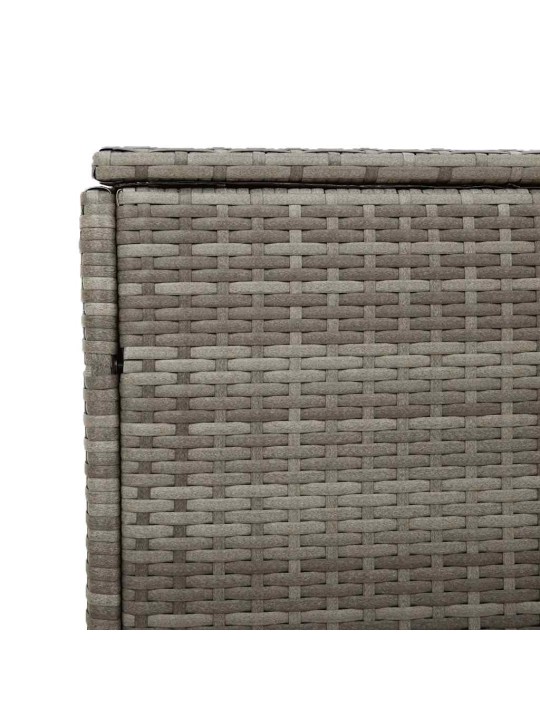 Zahradní úložný box šedý 220x50x58 cm polyratan