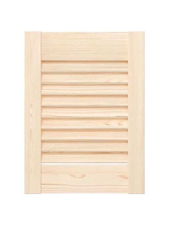 Nábytková dvířka lamelový design 4 ks 39,5x29,5 cm borovice
