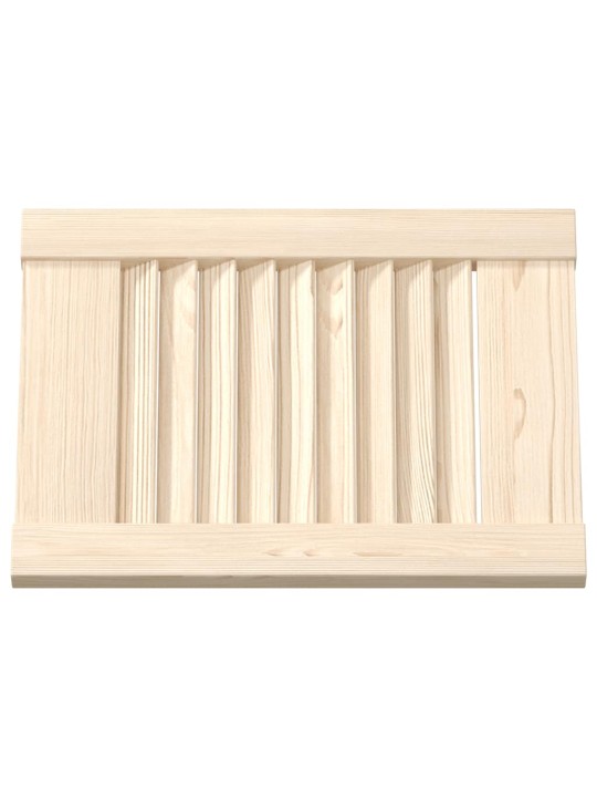 Nábytková dvířka lamelový design 4 ks 39,5x29,5 cm borovice