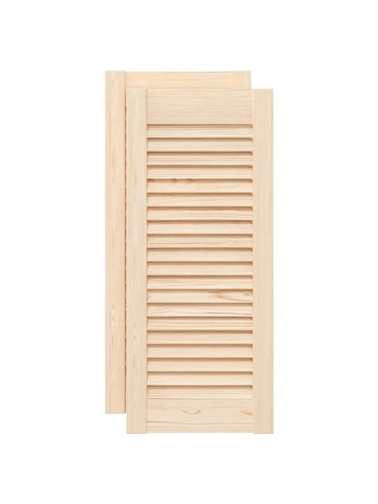 Nábytková dvířka lamelový design 2 ks 69x29,5 cm borovice