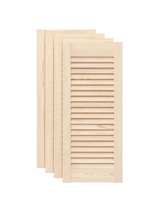 Nábytková dvířka lamelový design 4 ks 69x29,5 cm borovice
