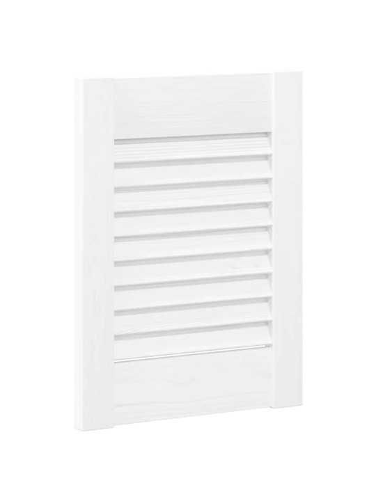 Skříňové dveře louvred design bílý 39,5x29,5 cm