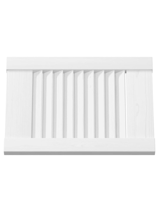 Skříňové dveře louvred design bílý 39,5x29,5 cm