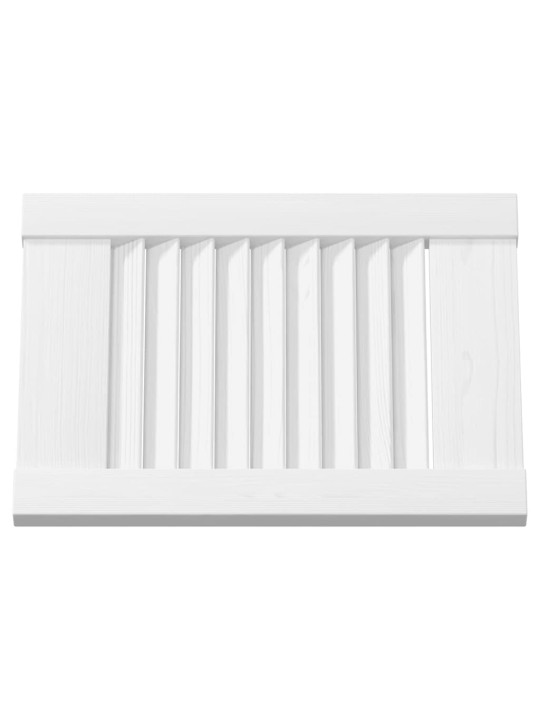 Skříňové dveře louvred design 2 ks bílá 39,5x29,5 cm