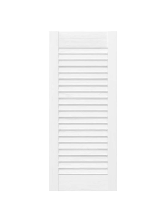 Skříňové dveře louvred design 2 ks bílá 69x29,5 cm