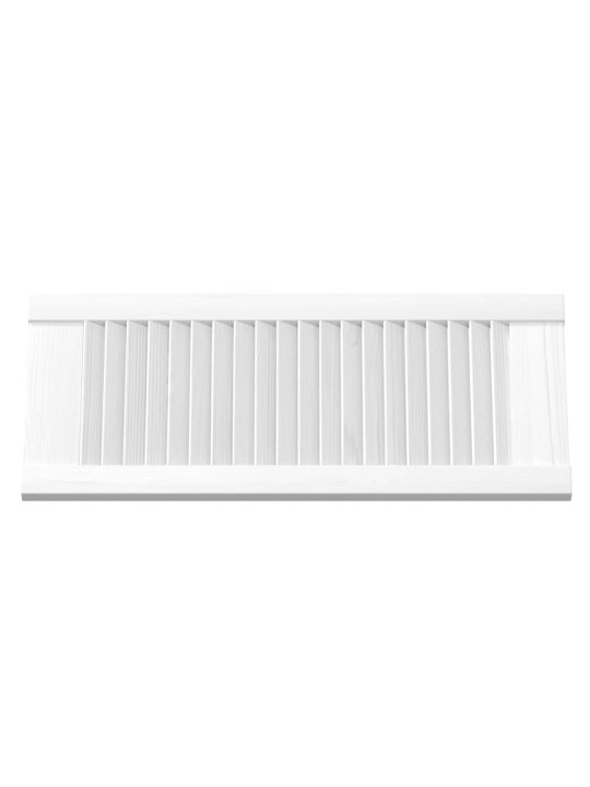 Skříňové dveře louvred design 2 ks bílá 69x29,5 cm