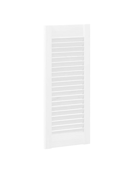 Skříňové dveře louvred design 2 ks bílá 69x29,5 cm