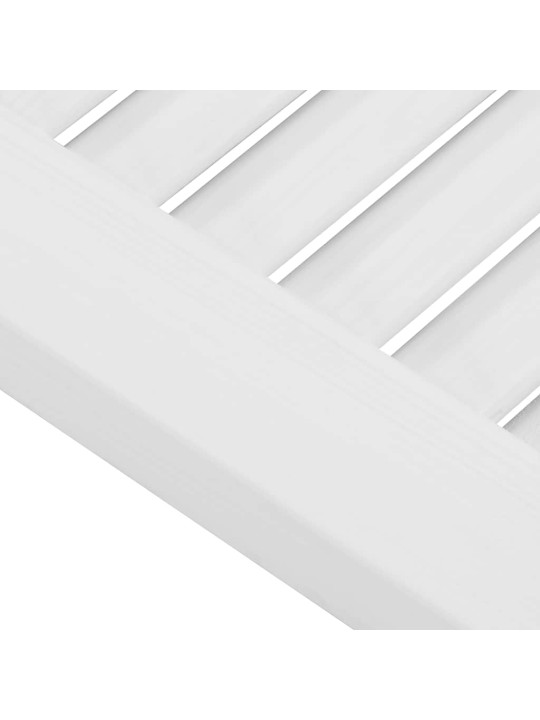 Skříňové dveře louvred design 2 ks bílá 69x29,5 cm