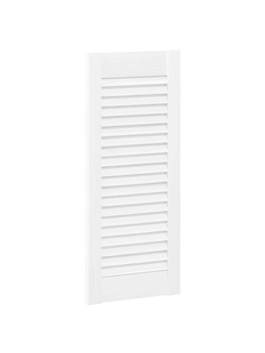 Skříňové dveře louvred design 4 ks bílá 69x29,5 cm