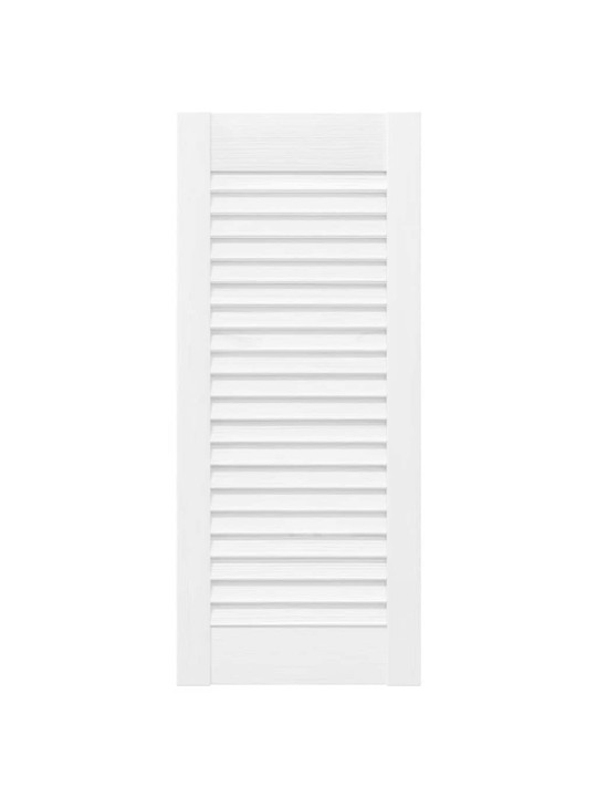 Skříňové dveře louvred design 4 ks bílá 69x29,5 cm