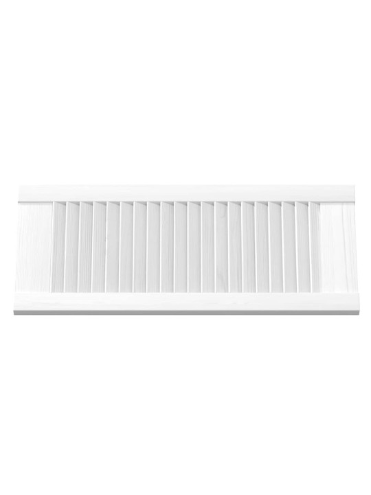 Skříňové dveře louvred design 4 ks bílá 69x29,5 cm