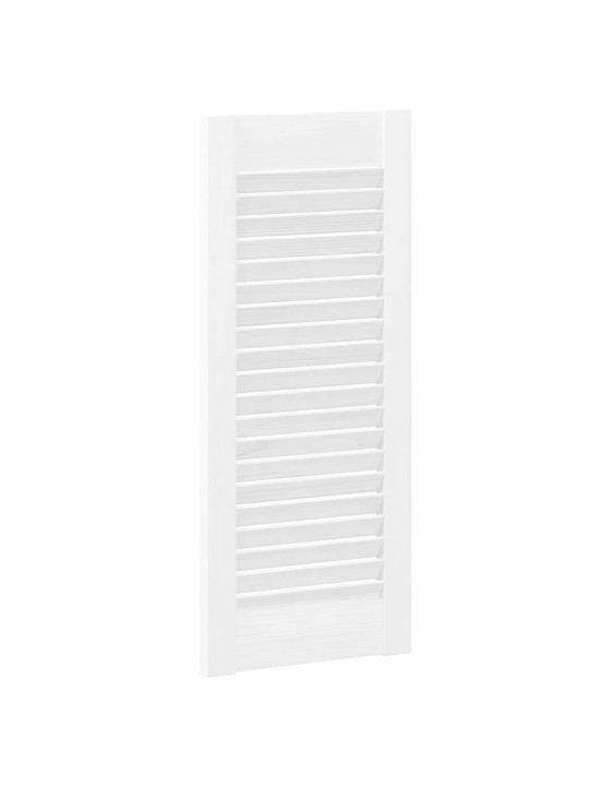 Skříňové dveře louvred design 4 ks bílá 69x29,5 cm