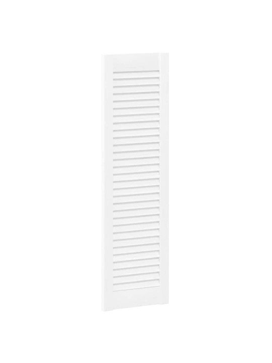 Skříňové dveře louvred design bílý 99x29,5 cm