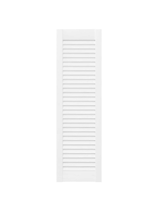 Skříňové dveře louvred design bílý 99x29,5 cm