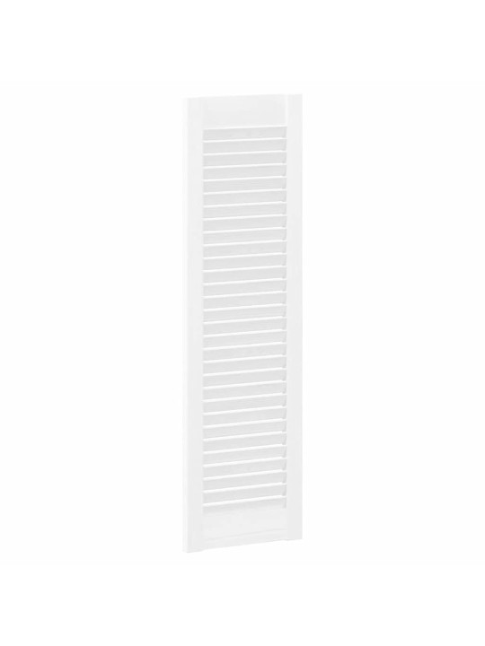 Skříňové dveře louvred design bílý 99x29,5 cm