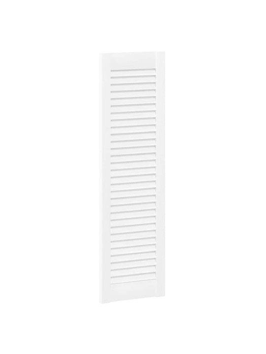 Skříňové dveře louvred design 2 ks bílá 99x29,5 cm