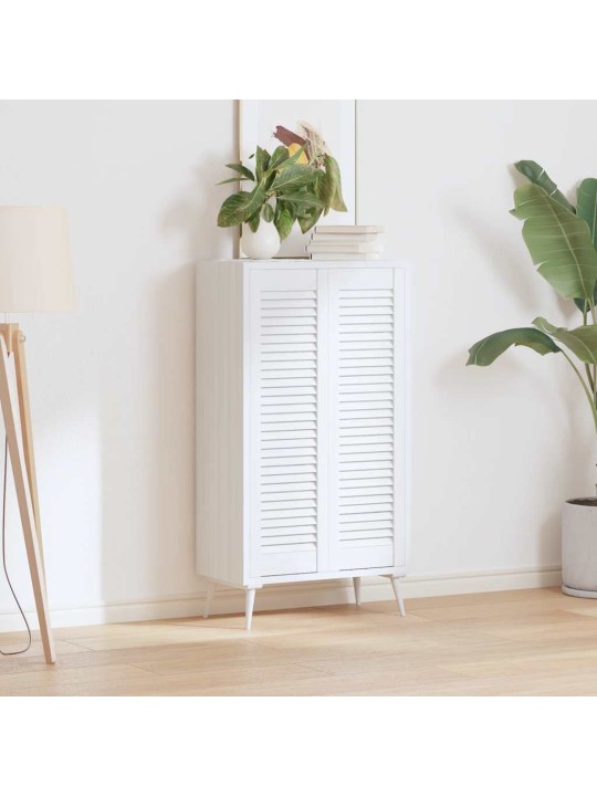 Skříňové dveře louvred design 2 ks bílá 99x29,5 cm