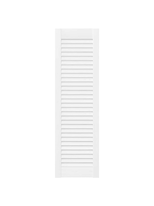 Skříňové dveře louvred design 2 ks bílá 99x29,5 cm