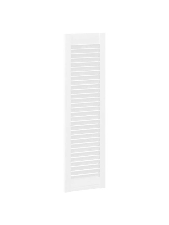 Skříňové dveře louvred design 2 ks bílá 99x29,5 cm