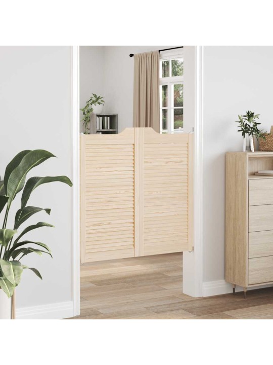 Křídlové dveře louvred design 2 páry 100x100cm borovicový masiv