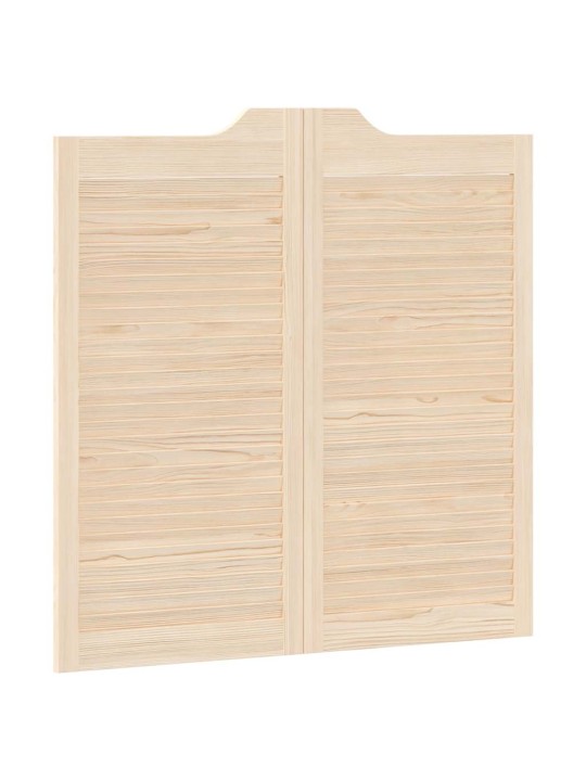 Křídlové dveře louvred design 2 páry 100x100cm borovicový masiv