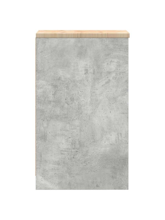 Garážová skříň betonově šedá 30x51x85 cm borovicový masiv