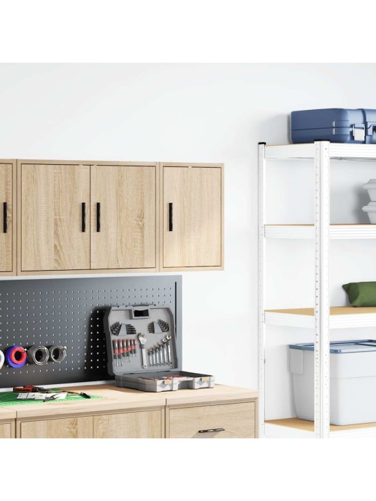 Garážová nástěnná skříň sonoma oak engineered wood