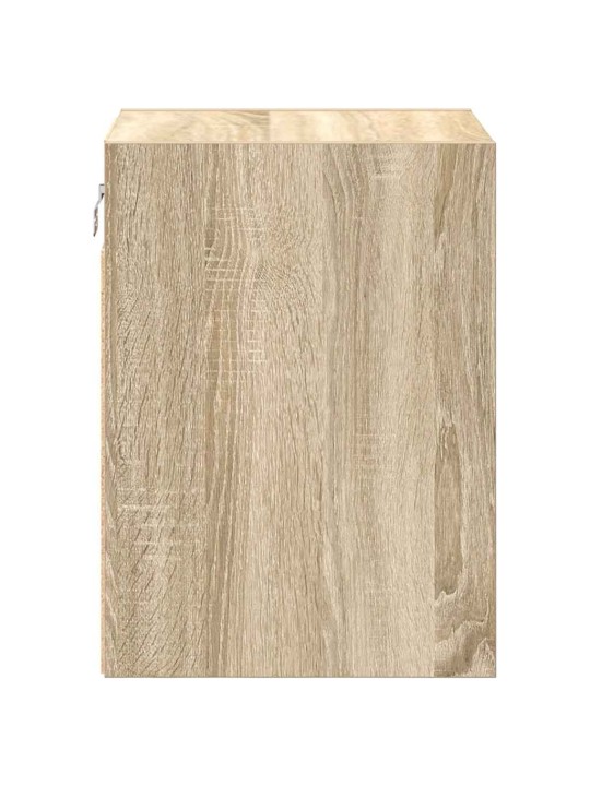 Garážová nástěnná skříň sonoma oak engineered wood