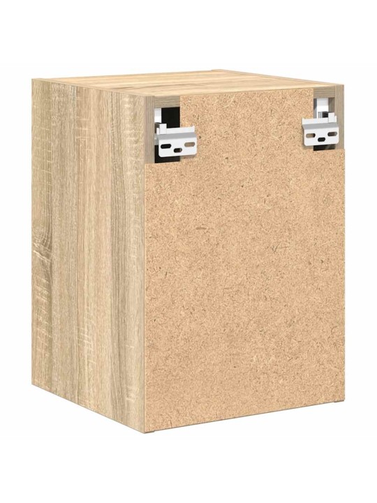 Garážová nástěnná skříň sonoma oak engineered wood