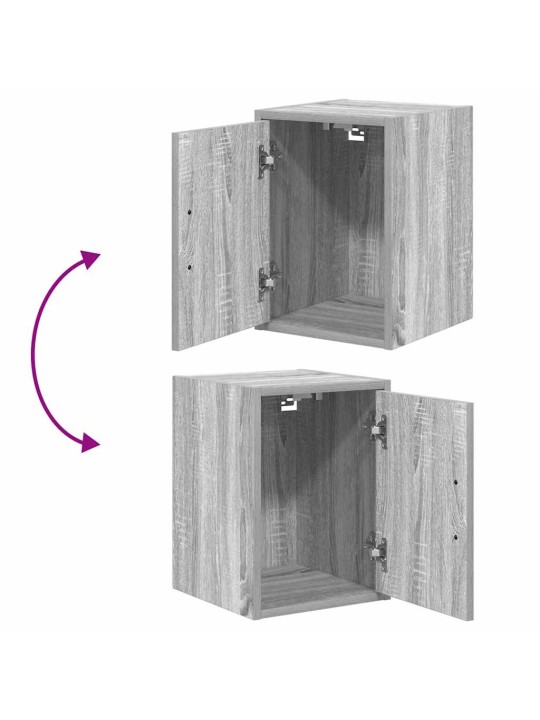 Garážová nástěnná skříňka grey sonoma engineered wood