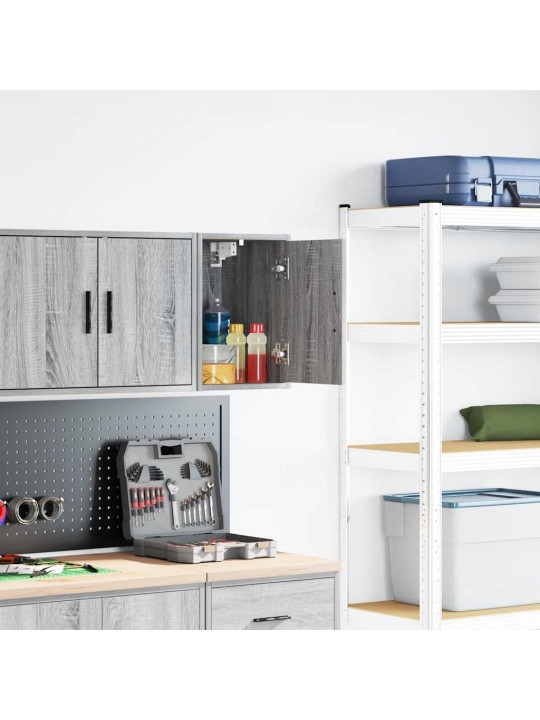 Garážová nástěnná skříňka grey sonoma engineered wood