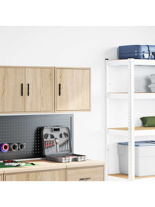 Garážová nástěnná skříň sonoma oak engineered wood